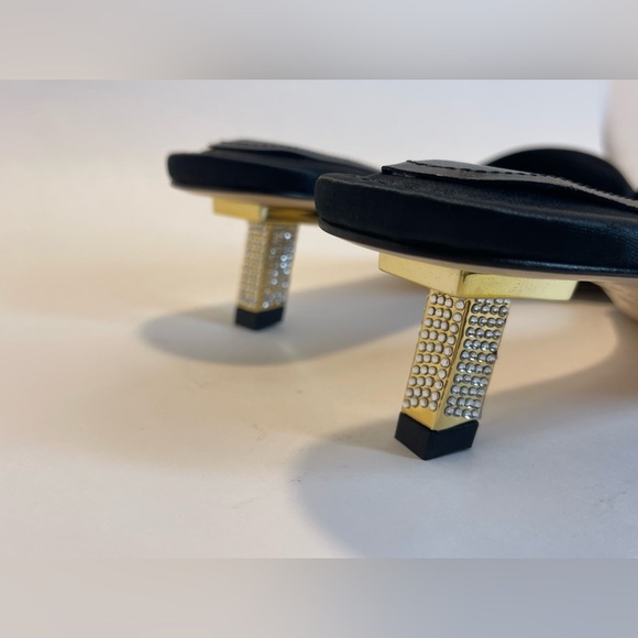 NWT GOOD AMERICAN Kickstand Slide Sandal (Women) Size 10 Black - Picture 6 of 9